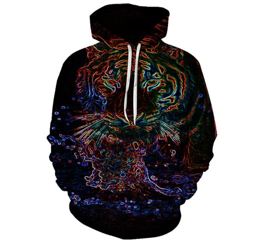 Digital Print Hooded Sweatshirt Couples MAN