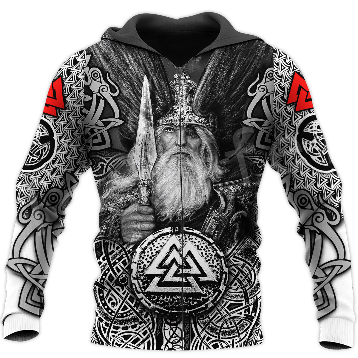 Anime Print Casual Zipper Sports Hoodie Men