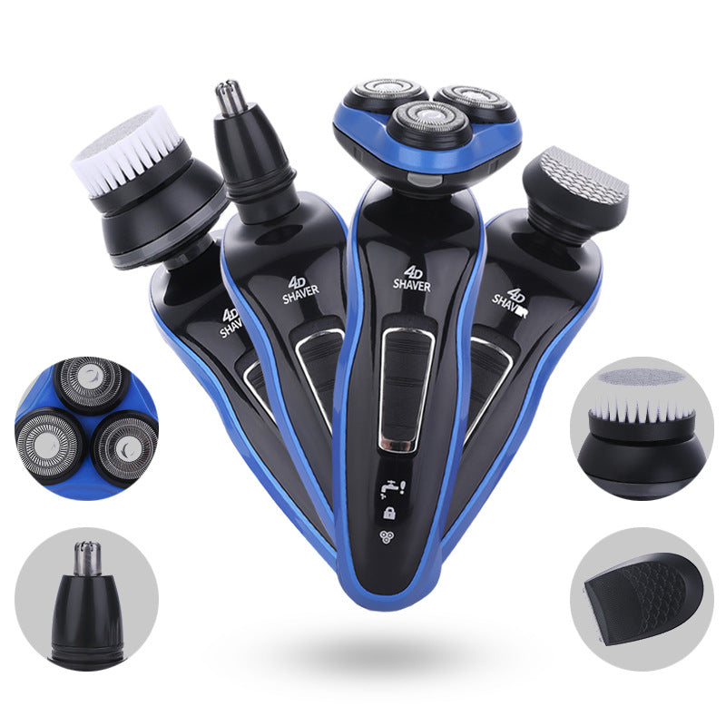 4-in-1 Rechargeable Electric Shaver and Trimmer for Men