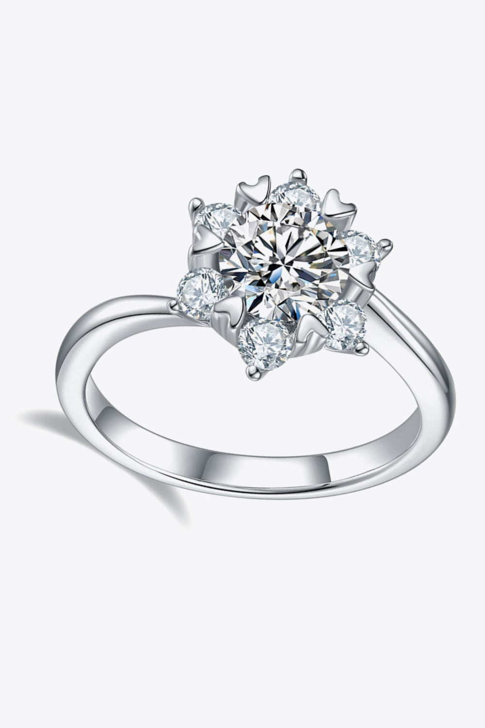 1 Carat Moissanite Zircon Ring 