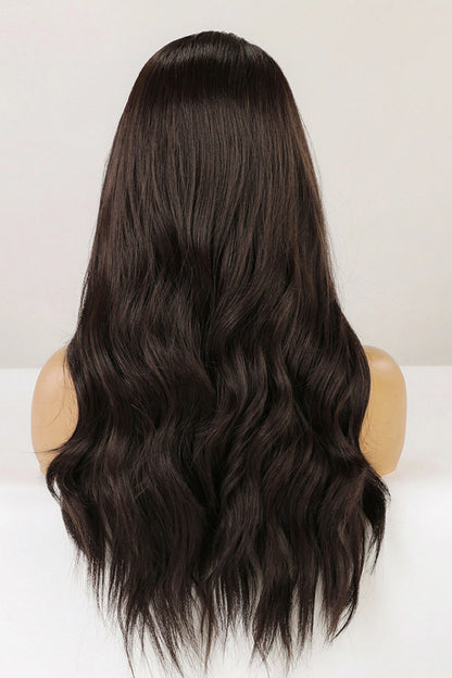 13*2" Lace Front Wigs Synthetic Long Wave 26" Heat Safe 150% Density in Brown 