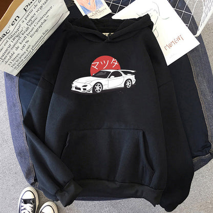 Printed Hoodie Men Women Fashion Hooded Sweatshirt Car Culture