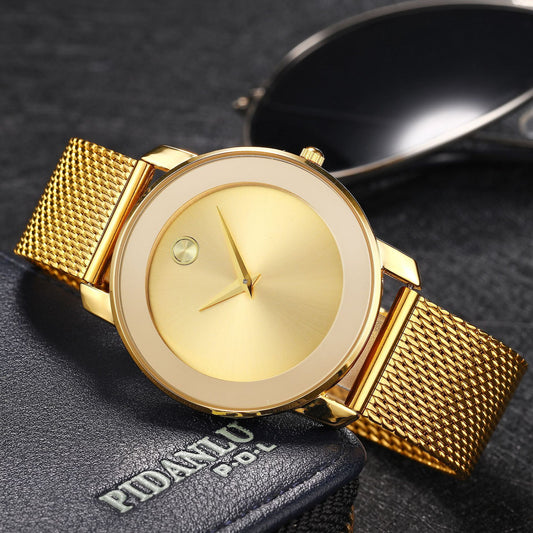 Business mesh strap watch