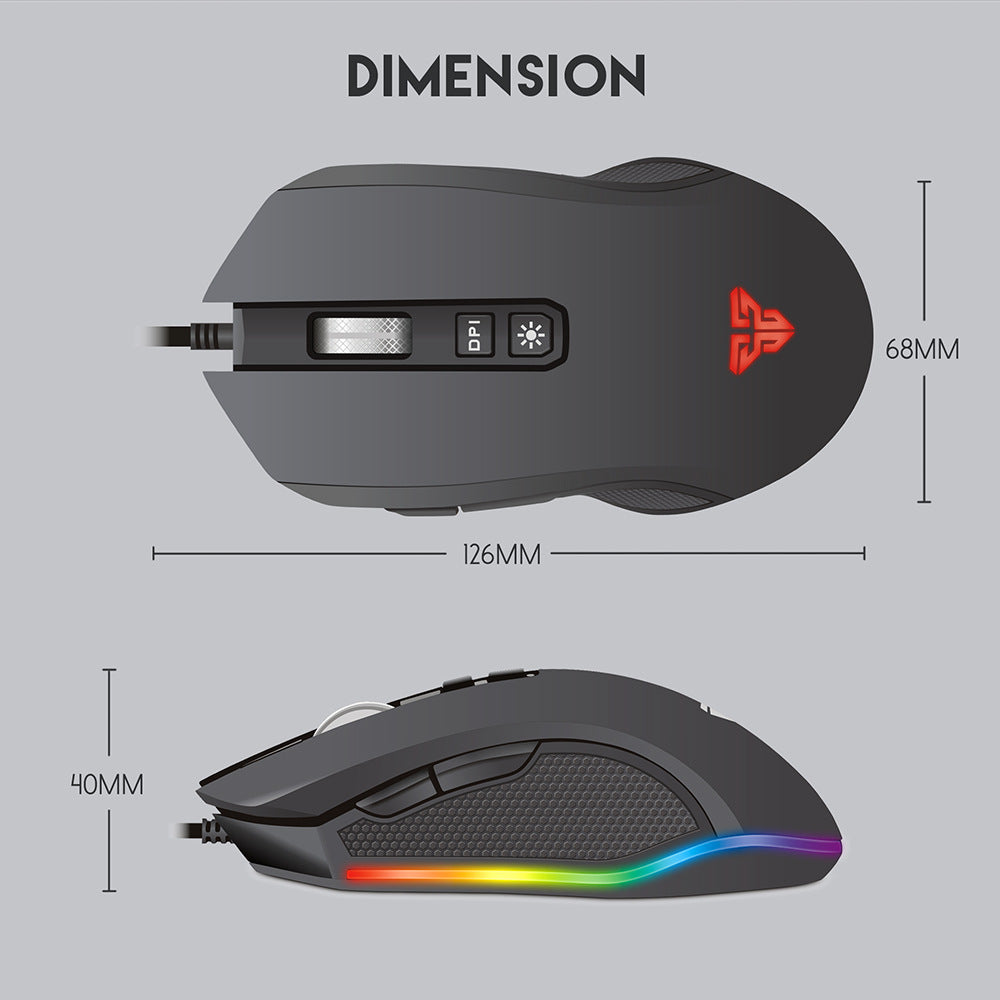 Vantech X5S custom gaming RGB marquee mouse