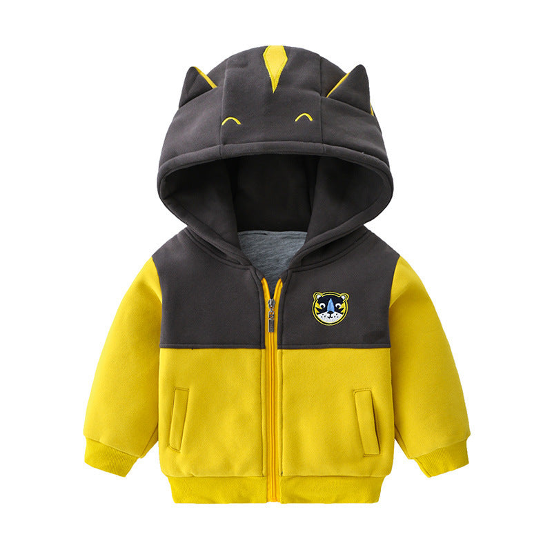 Fashion Simple Padded Children's Hooded Jacket