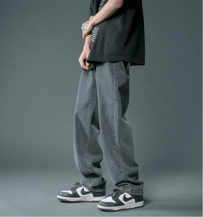 Men's Summer Thin Loose Straight Casual Trousers