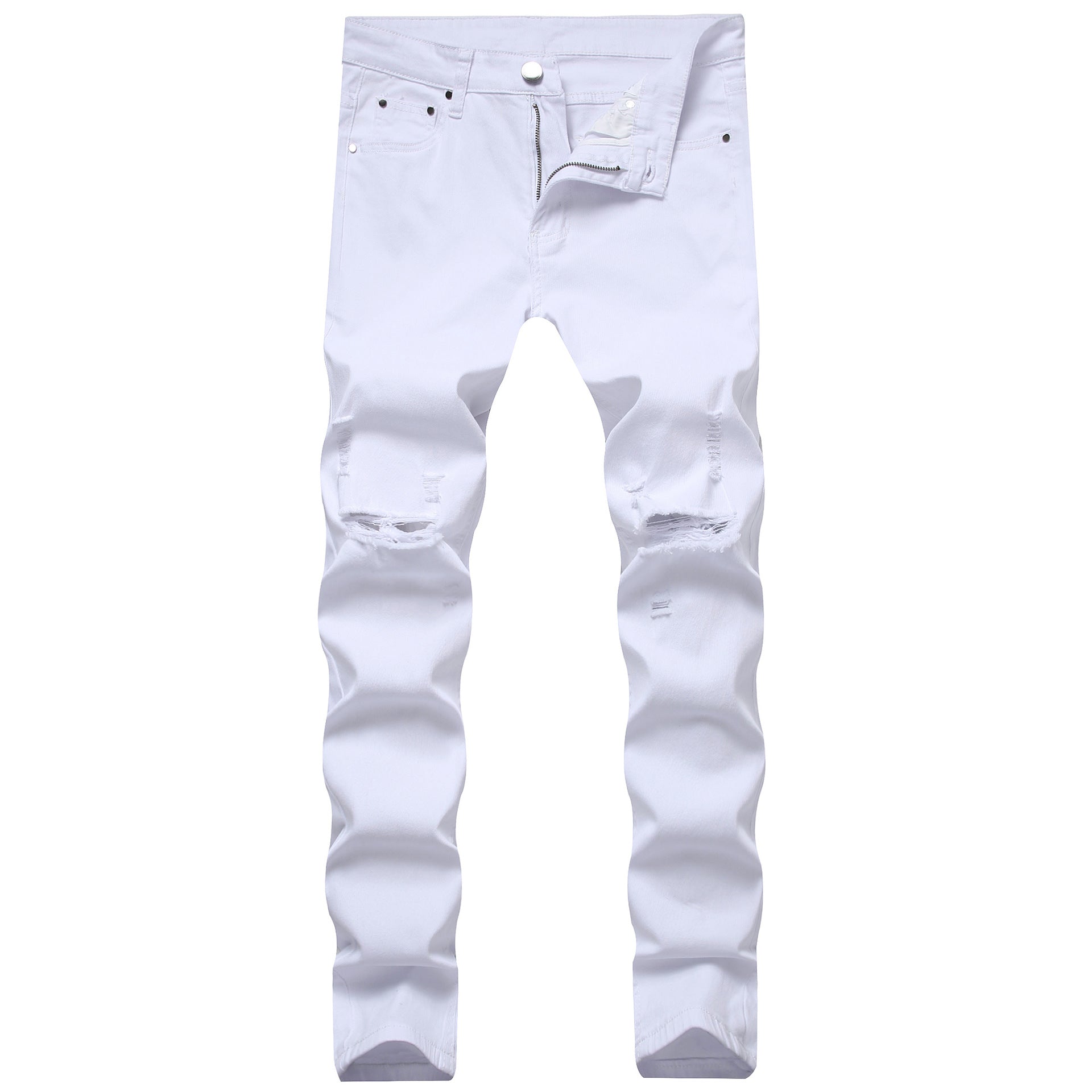 Cross-border Denim Korean-style High Street Personality Design Men's Jeans