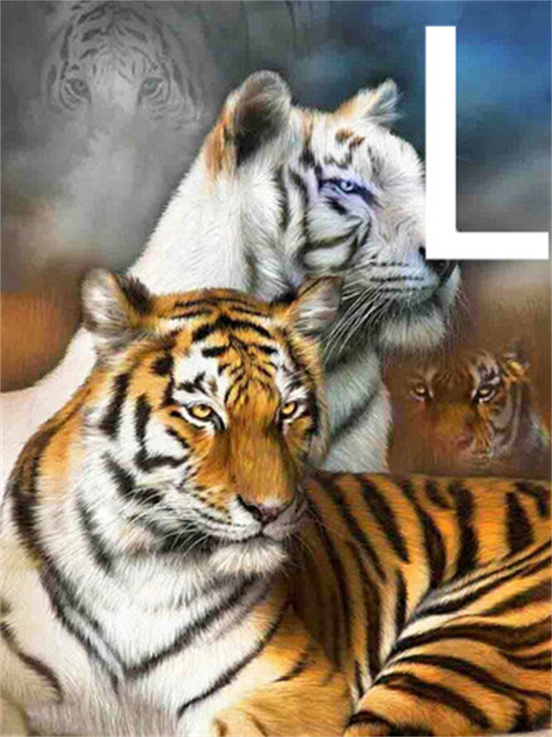 5D DIY Diamond Painting Tiger Square Round Embroidery