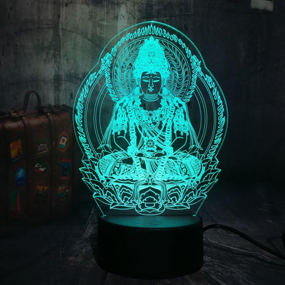 7 COLOR CHANGING BUDDHA BLISSFUL LED LAMP