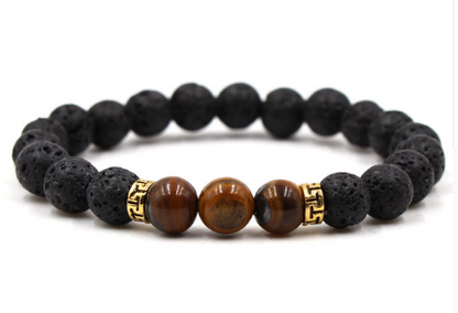 15 Colors Black Lava Stone Imperial Chakra Beads Essential Oil Diffuser Bracelet Balance Yoga Pulseira Feminina Buddha Jewelry