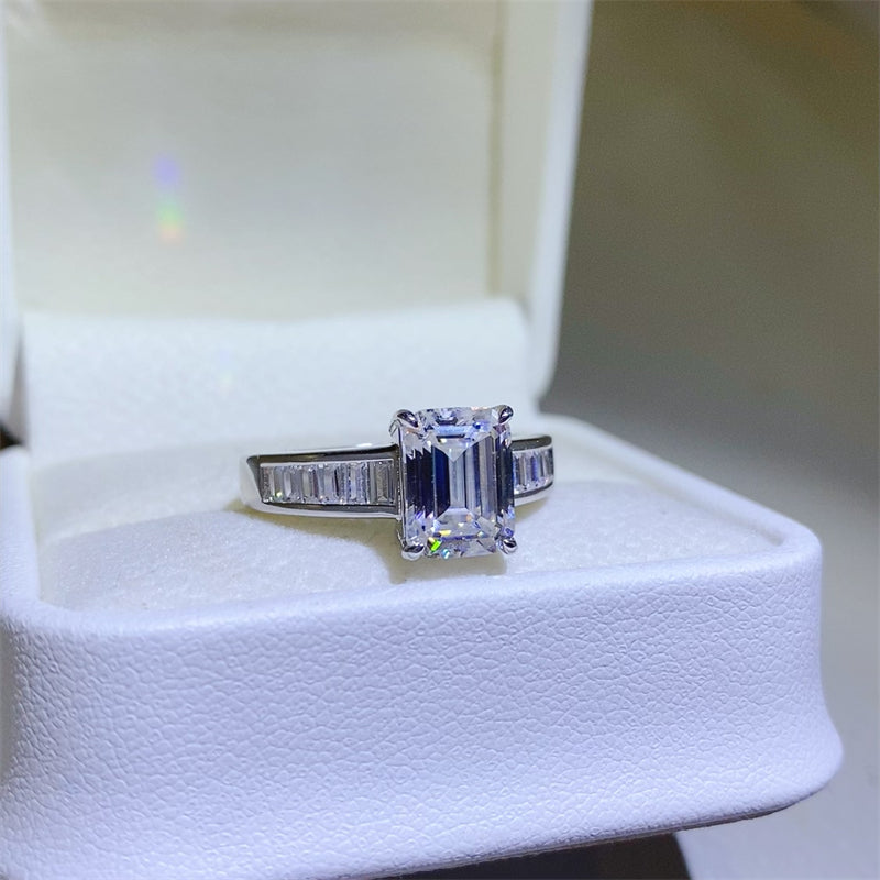 3 Carat Moissanite 925 Sterling Silver Ring 