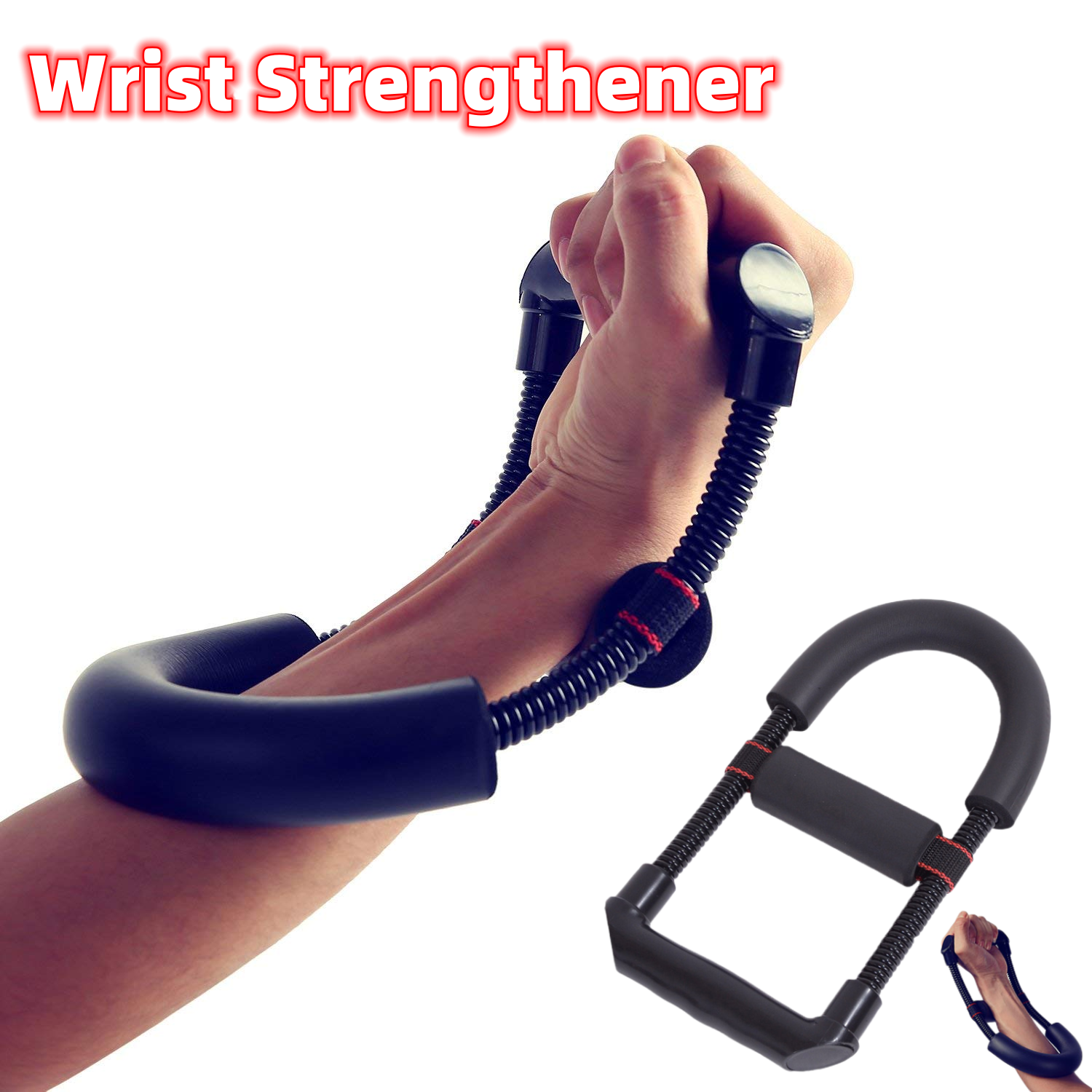 Grip Power Wrist Forearm Hand Grip Arm Trainer Adjustable Forearm Hand Wrist Exercises Force Trainer Power Strengthener Grip Fitness 