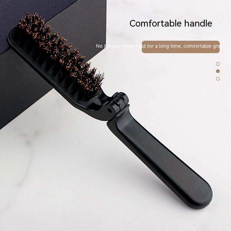 Small Portable Bristle Folding Shaving Brush 