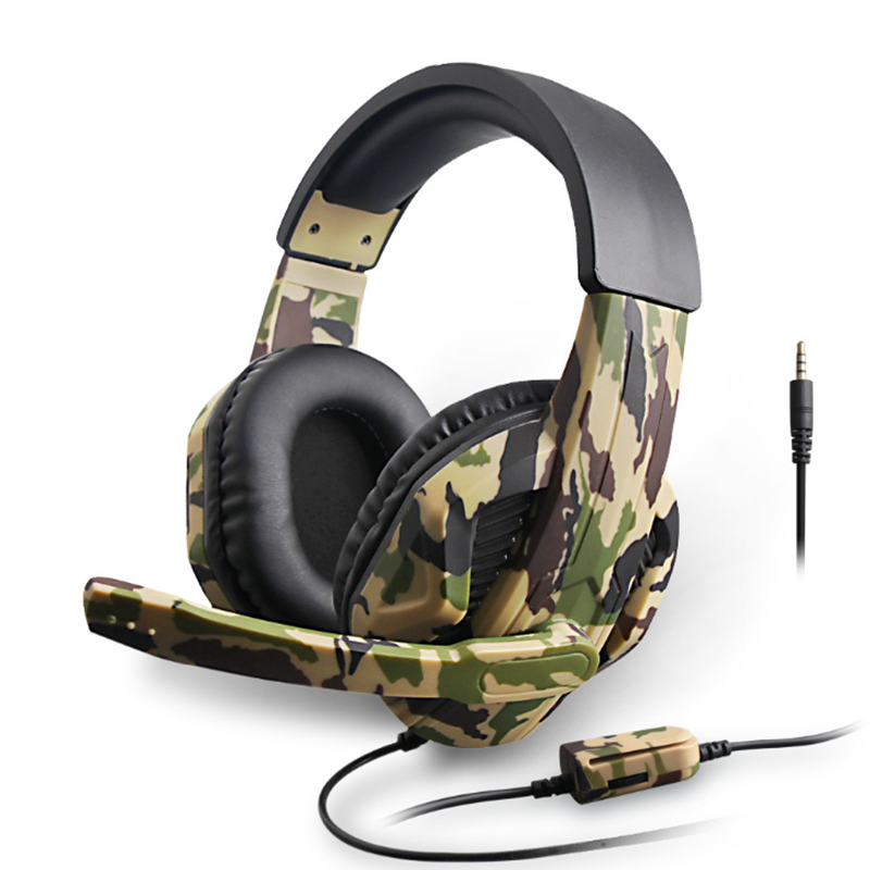 Camouflage gaming headset