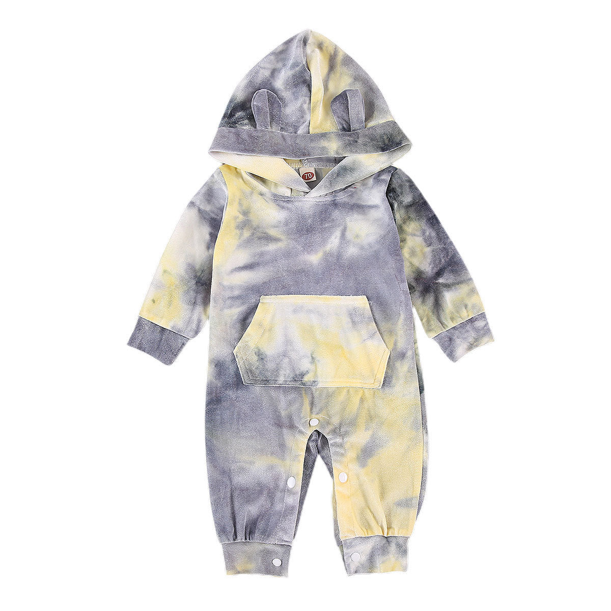 Tie Dye Romper Hooded Baby Jumpsuit Kids