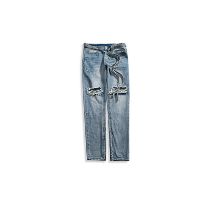 Zipper trousers jeans