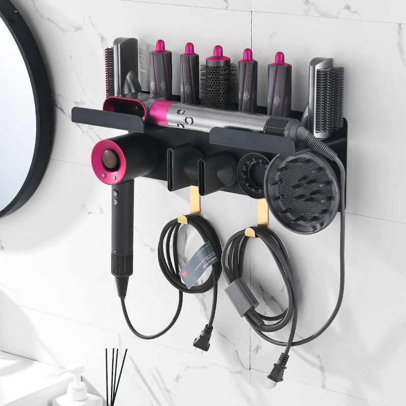 Curling Rod Storage Rack Barber Shop Hair Dryer Holder 