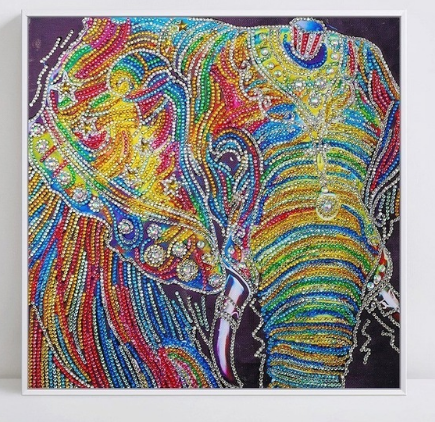 AZQSD Diamond Embroidery Animal Special Shape Diamond Painting Elephant Rhinestone Mosaic Selling Home Decor 30x30cm