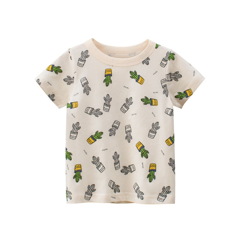 Summer New Boys Short Sleeve T-Shirt Children's Clothing