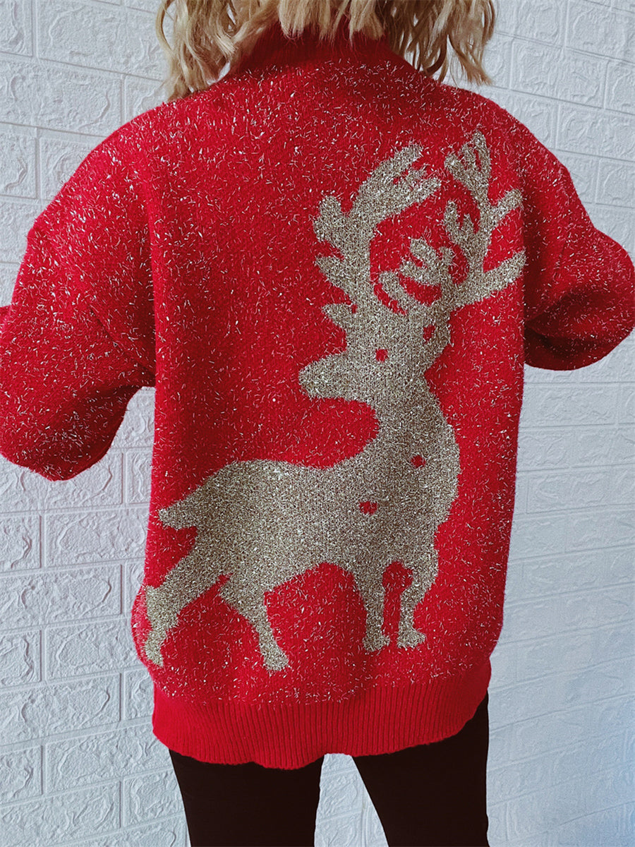 Christmas Element Round Neck Sweater 