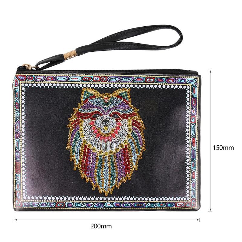 DIY Diamond Painting Women's Zipper Wrist Wallet