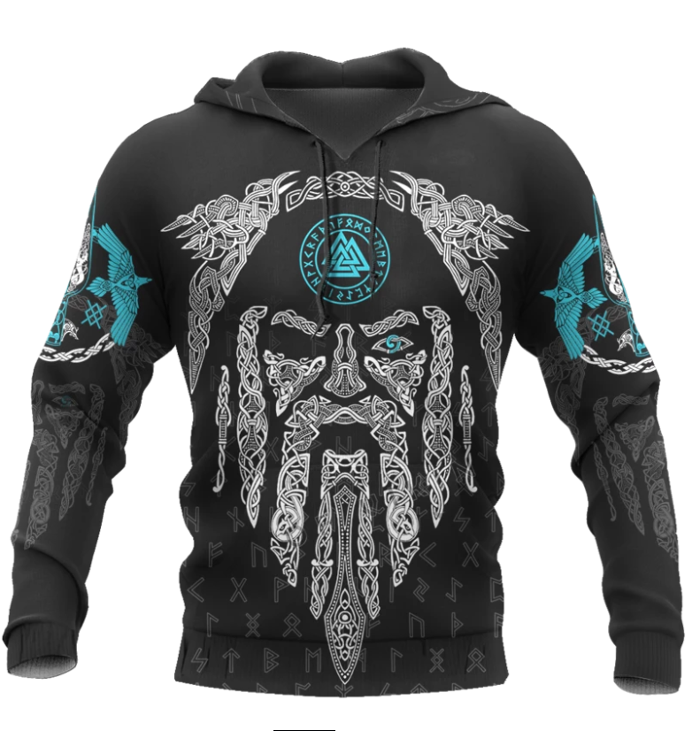 Viking tattoo style hoodie