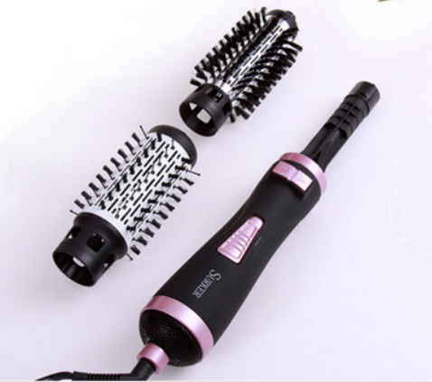 Professional Hair Dryer Rotary Brush Machine 2 in 1 Multifunction Hair Curler Curling Iron Wand Styling Tools - Babbazon hair dryer