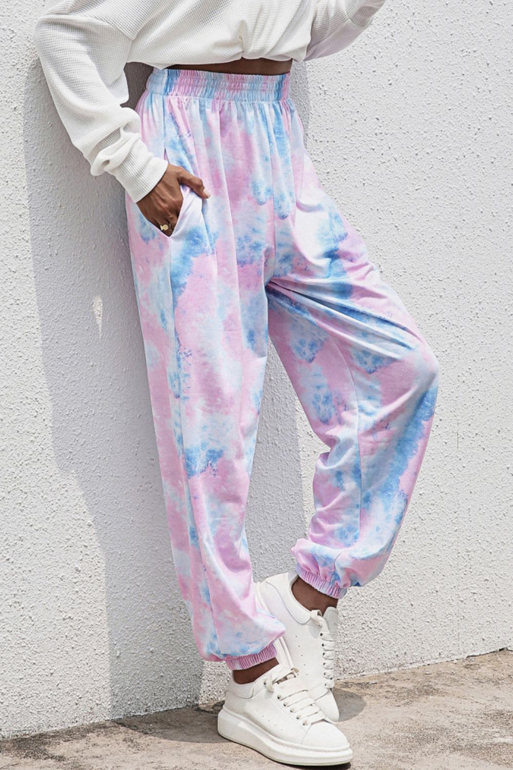 Tie-Dye Joggers with Pockets 