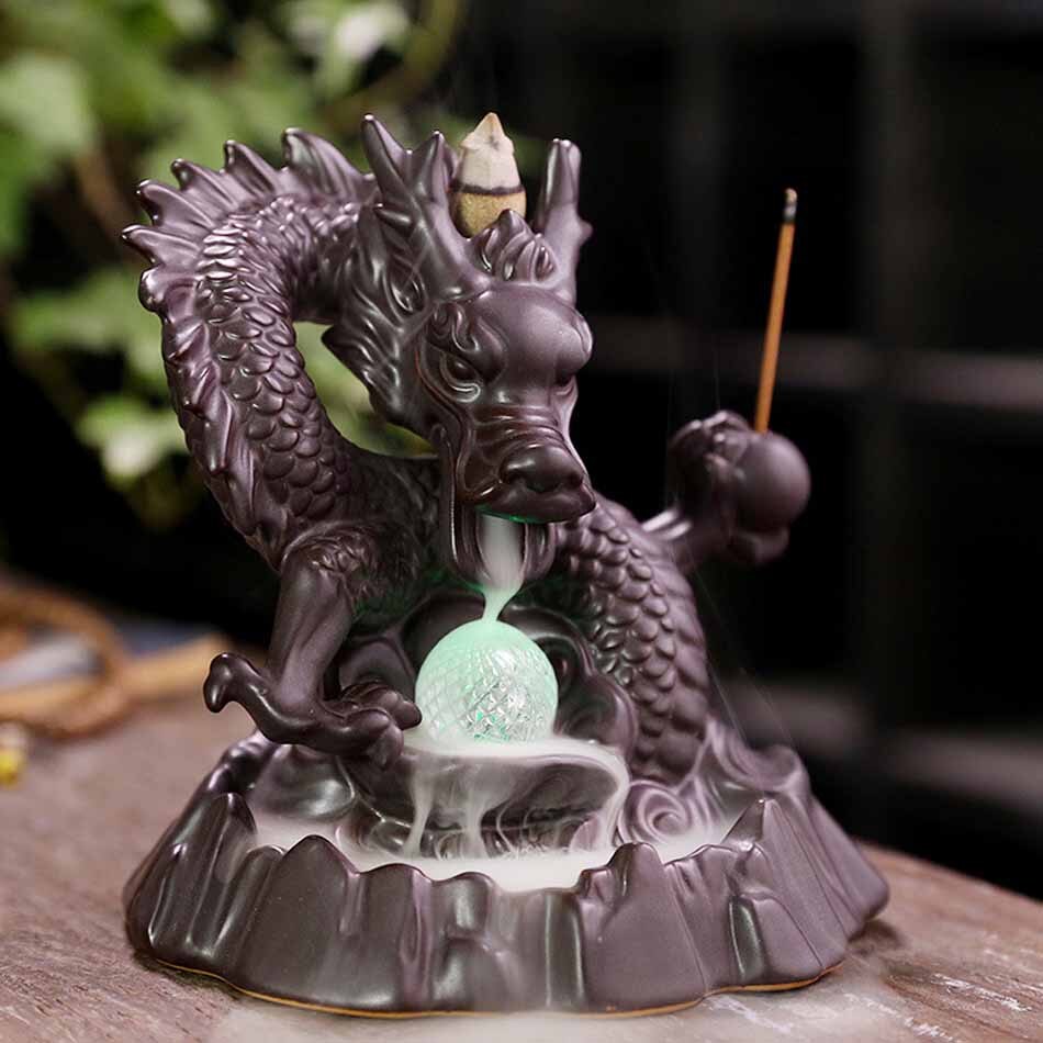 Xianglong Backflow Incense Burner LED Light Home Decoration Decoration