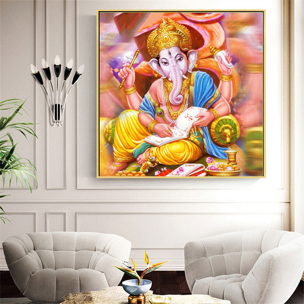 5D DIY Diamond Painting Religious Elephant Square Or Round Diamond Embroidery