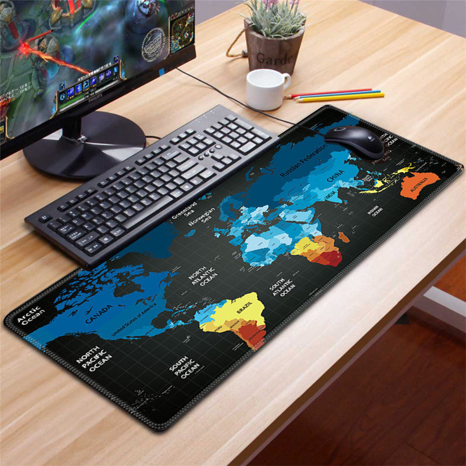 Seam thickened gaming mouse table mat