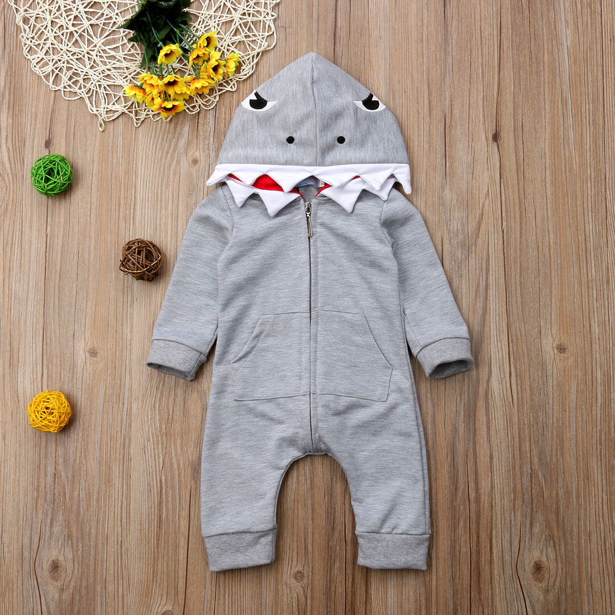 Cartoon shark hooded robes 