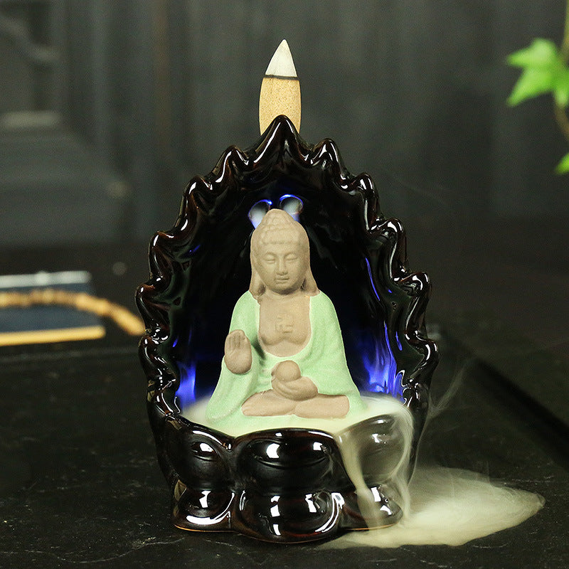 Ceramic monk Maitreya Buddha ornaments