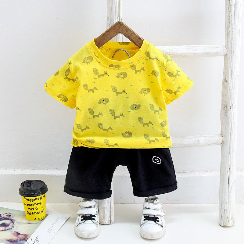 Bear pattern cartoon cute children's wear