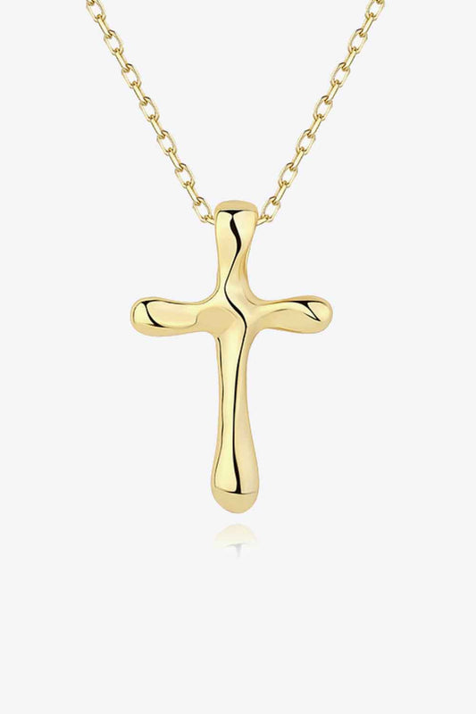 Cross Pendant 925 Sterling Silver Necklace 