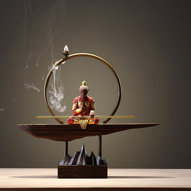 Creative inverted incense burner