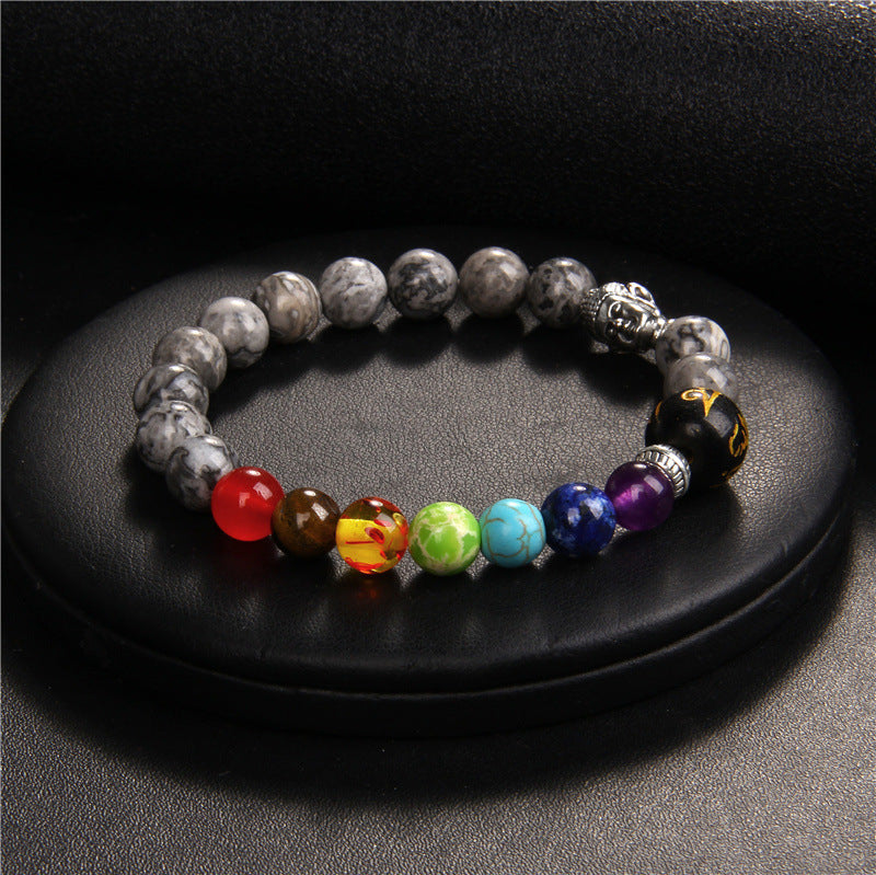 Seven Chakra Yoga Energy Meditation Bracelet Women