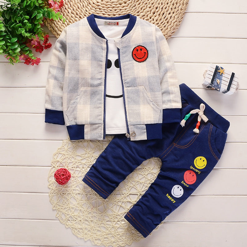 Boy's three-piece long sleeve