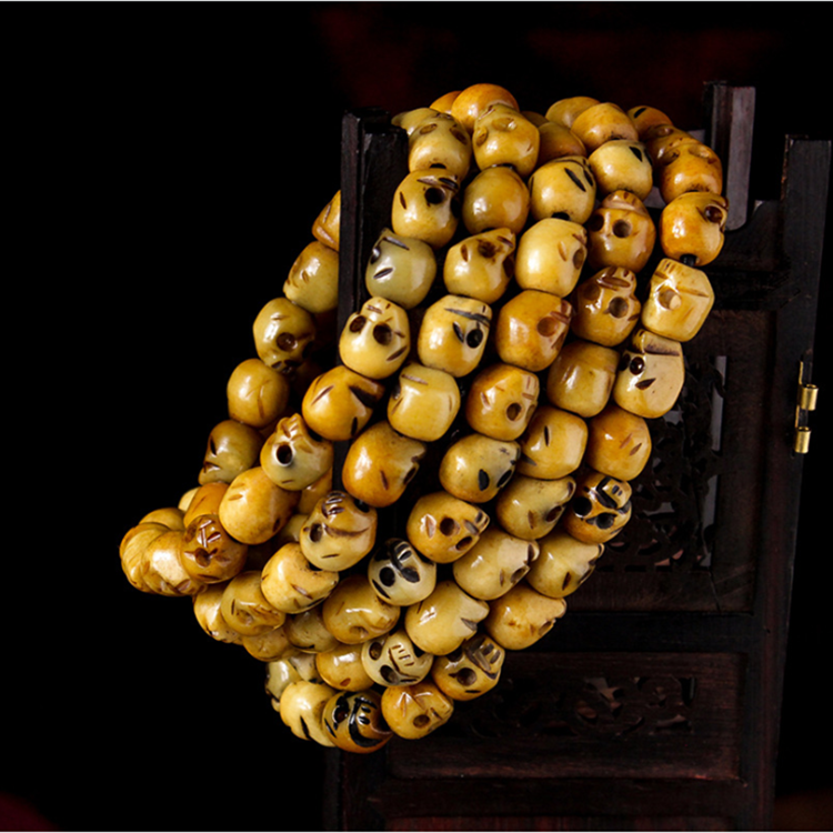 Yak bone Buddha bead string