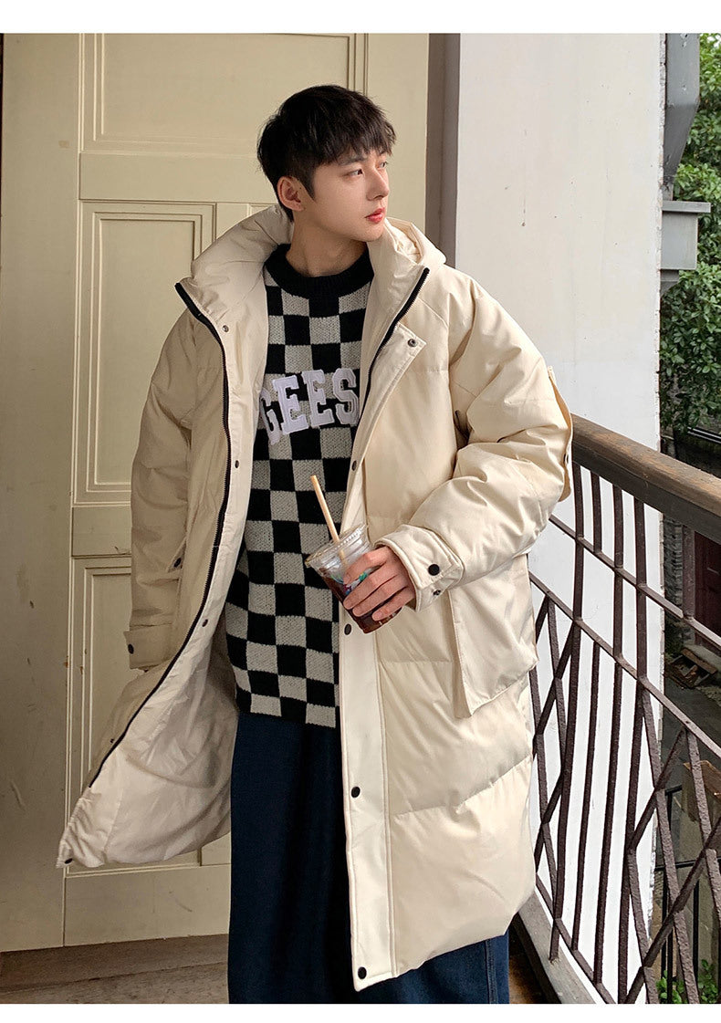 Men's Winter Mid-length Thick Warm Jacket 