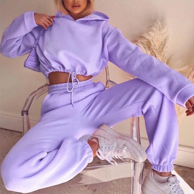 Jogging Suits For Women 2 Piece Sweatsuits Tracksuits Sexy Long Sleeve HoodieCasual Fitness Sportswear 