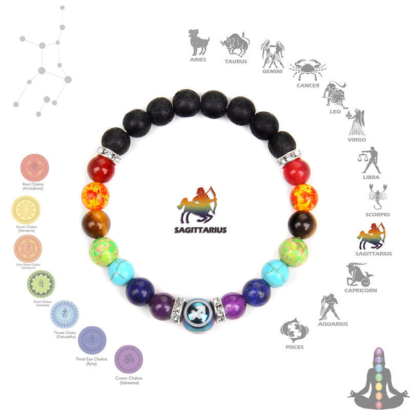 New Seven Chakra Meditation Bracelet Couple Constellation Men And Women