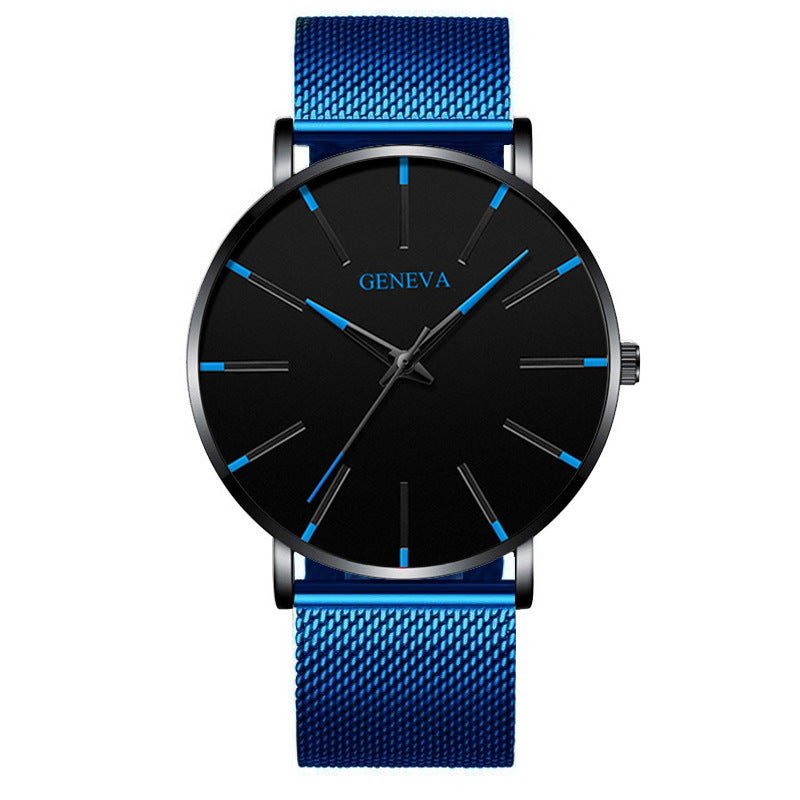 Ultra-thin mesh belt quartz watch