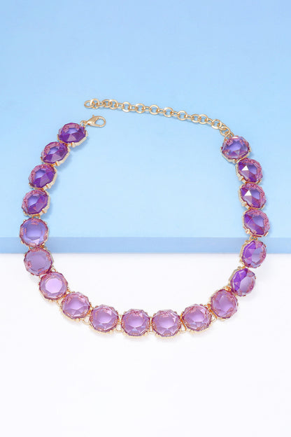 Zinc Alloy Resin Necklace