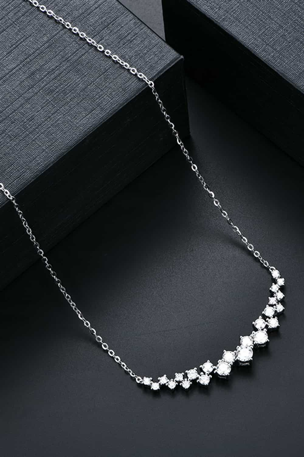 1.64 Carat Moissanite 925 Sterling Silver Necklace 