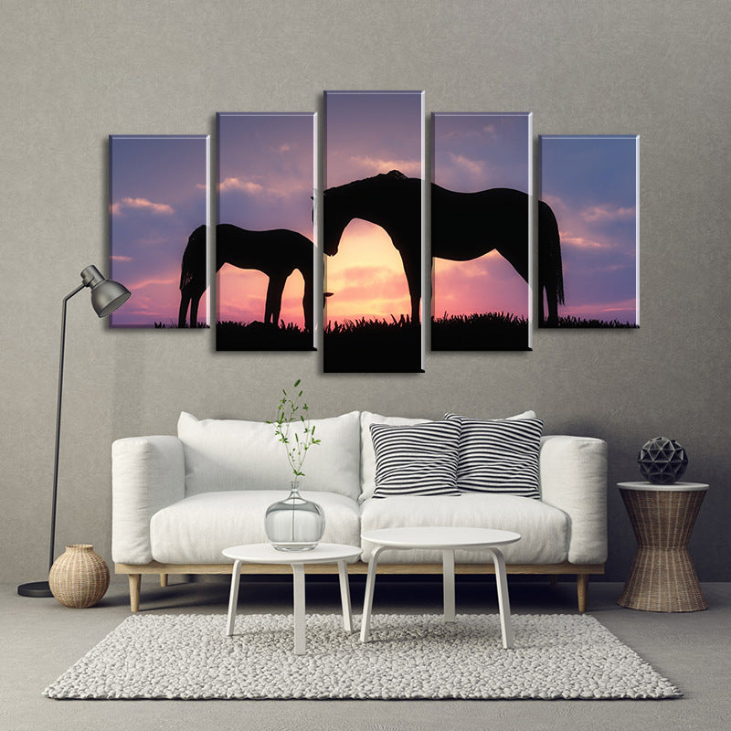 A Variety Of Custom Horse Photography Landscape Silhouette Decorative Paintings