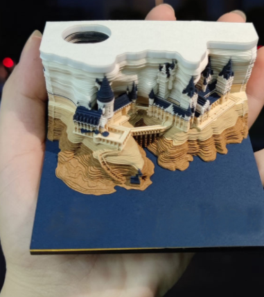 3D Paper Sculpture Model Of Castle 