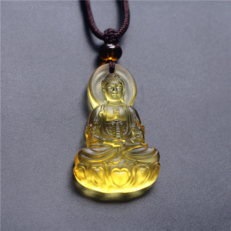 Pendant Of Medicine Buddha In Gold