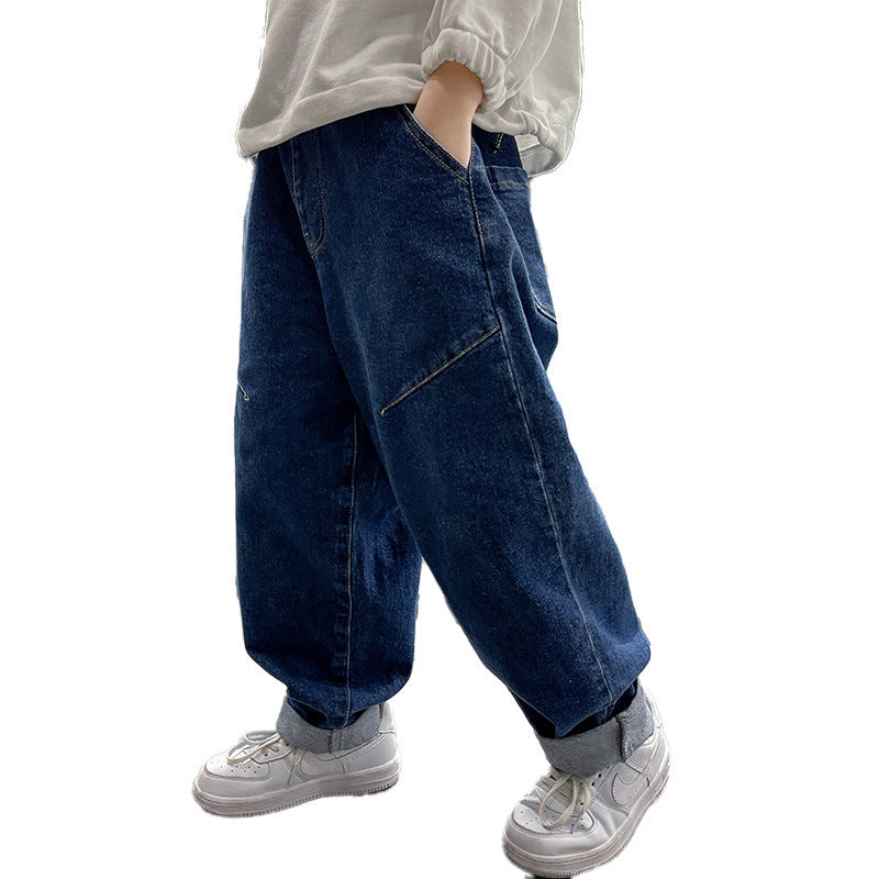 Boys Autumn Jeans Children's Clothing Casual Spring And Autumn Handsome Trousers