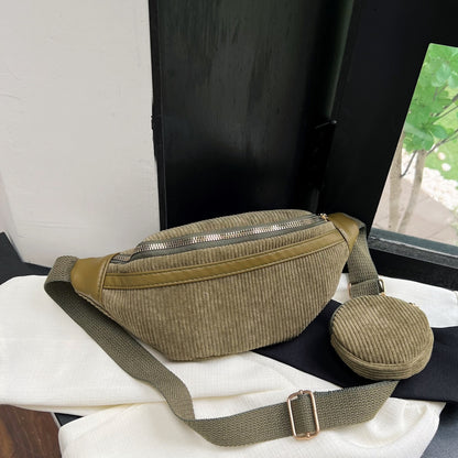 Small Corduroy Sling Bag 